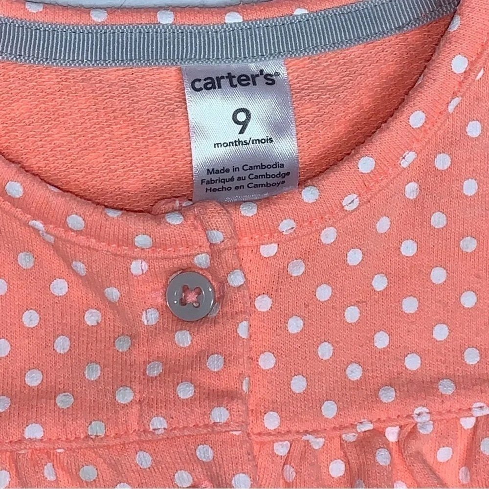 Baby Girls Lot of 4 Size 9 Months Carter's 3 Light Jackets 1 Cardigan Outerwear